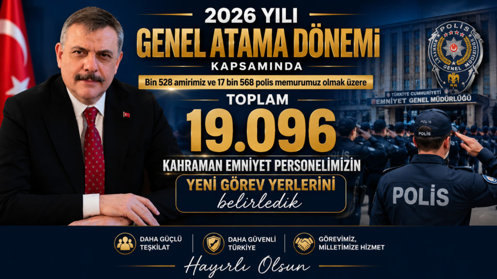 Bakan Çiftçi Duyurdu: Emniyet’te 19 Bin 96 Personelin Görev Yeri Değişti!