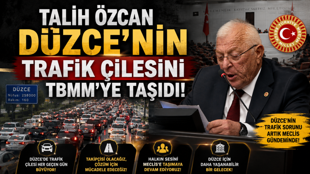 Talih Özcan Düzce’nin Trafik Çilesini TBMM’ye Taşıdı