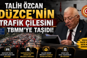 Talih Özcan Düzce’nin Trafik Çilesini TBMM’ye Taşıdı