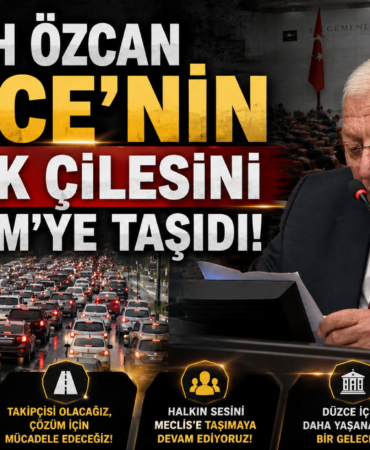 Talih Özcan Düzce’nin Trafik Çilesini TBMM’ye Taşıdı