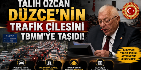 Talih Özcan Düzce’nin Trafik Çilesini TBMM’ye Taşıdı