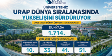 Düzce Üniversitesi'nden URAP 2025-2026 Sıralamasında Çifte Gurur
