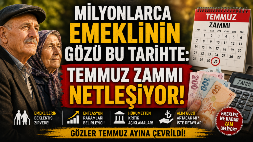 MİLYONLARCA EMEKLİNİN GÖZÜ BU TARİHTE:
