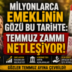 MİLYONLARCA EMEKLİNİN GÖZÜ BU TARİHTE: