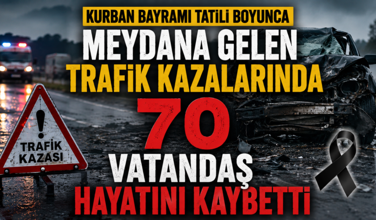 KURBAN BAYRAMI TATİLİ BİLANÇOSU KORKUTTU, YOLLARDA 70 CAN KAYBI! KURBAN BAYRAMI TATİLİ BİLANÇOSU KORKUTTU, YOLLARDA 70 CAN KAYBI!