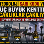 Meteoroloji Üç Büyük Kentte Sarı Kodu Verdi: 