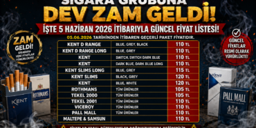 Sigaraya Haziran Zammı Yağdı: Paket Fiyatları 120 TL’yi Buldu!