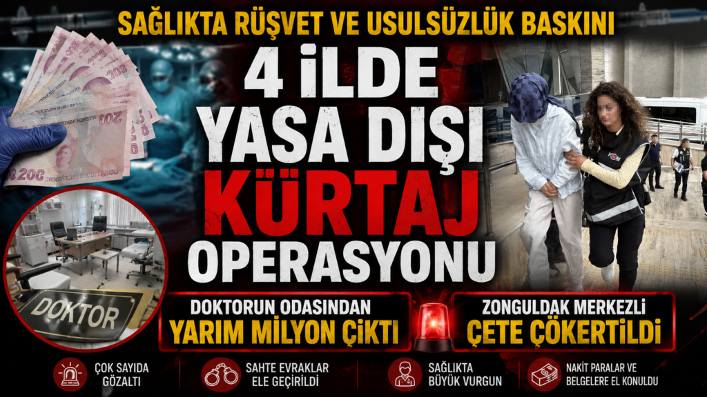 4 İlde Yasa Dışı Kürtaj Operasyonu