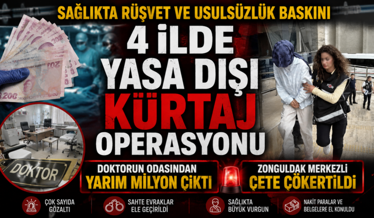 4 İlde Yasa Dışı Kürtaj Operasyonu