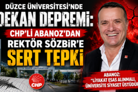 Abanoz'dan Rektör Sözbir'e Sert Tepki: