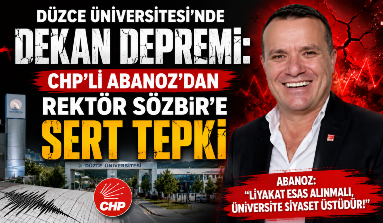 Abanoz'dan Rektör Sözbir'e Sert Tepki: