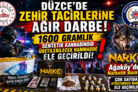 Düzce'de Narkotik Operasyonu: Bir Şüpheli Tutuklandı