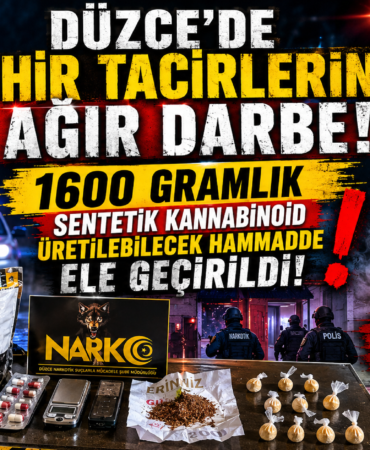 Düzce'de Narkotik Operasyonu: Bir Şüpheli Tutuklandı
