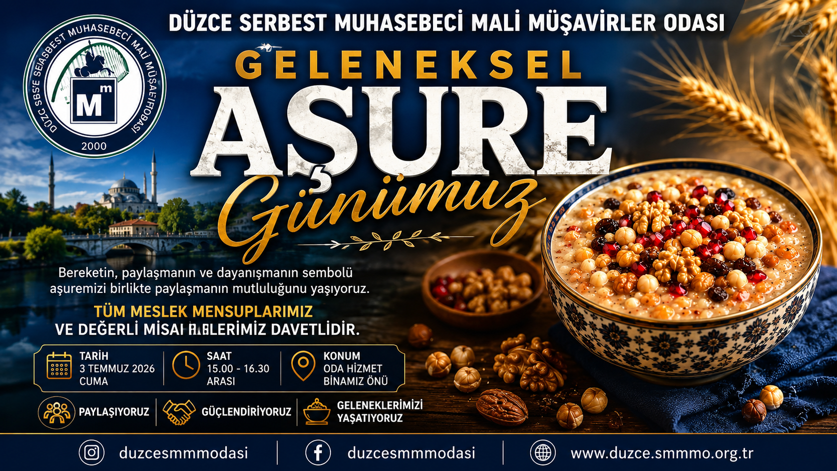 DÜZCE SMMMO’DAN GELENEKSEL AŞURE ETKİNLİĞİ: