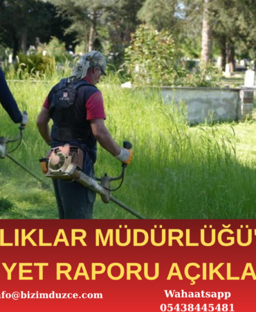 Mezarlıklar Müdürlüğü’nden 5 Aylık Hizmet Raporu