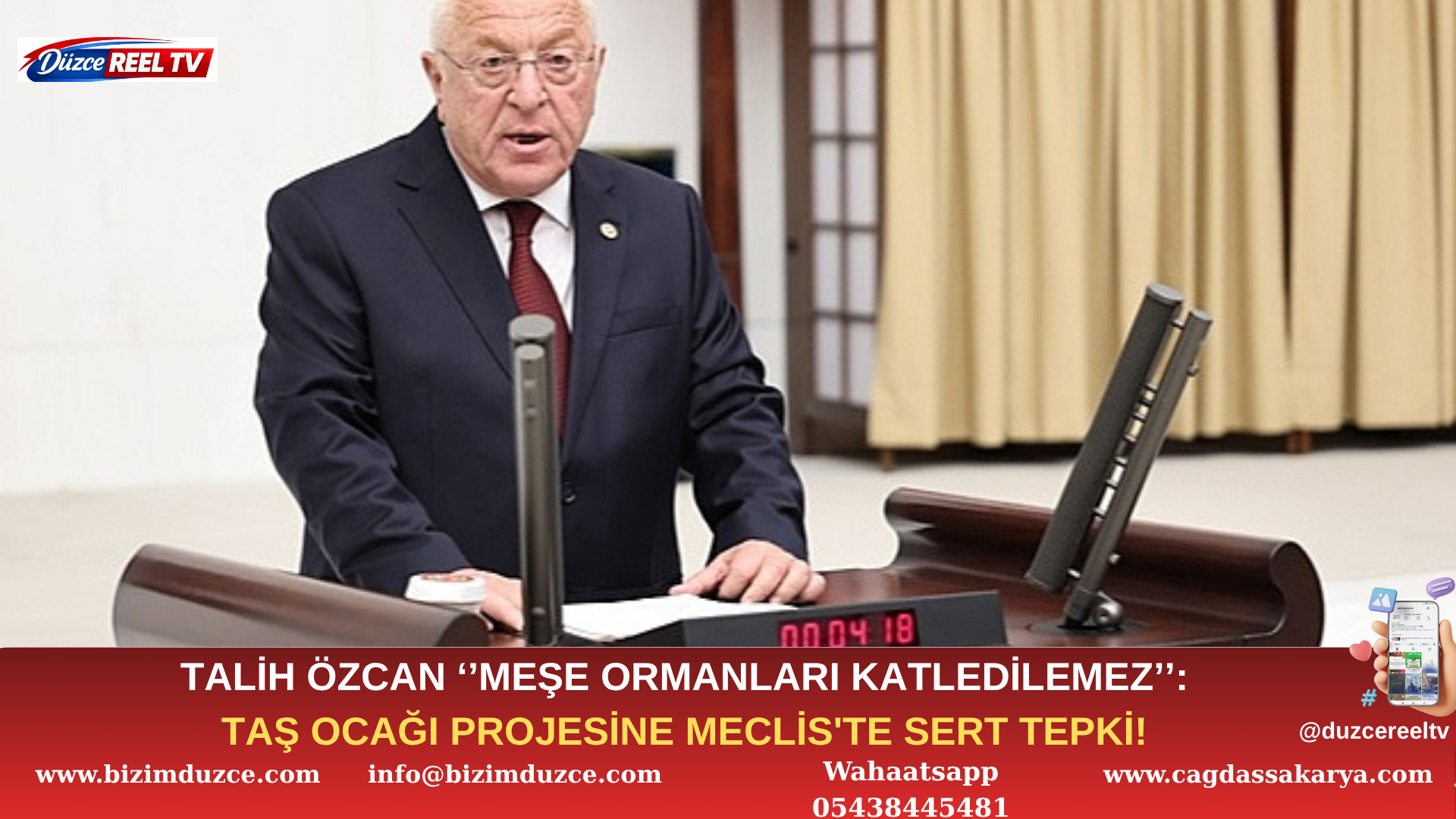 TALİH ÖZCAN'DAN TAŞ OCAĞI PROJESİNE MECLİS'TE SERT TEPKİ!