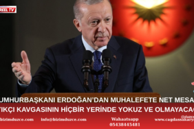 Cumhurbaşkanı Erdoğan'dan Muhalefete Net Tepki: "Hiçbir Yerinde Yokuz!"