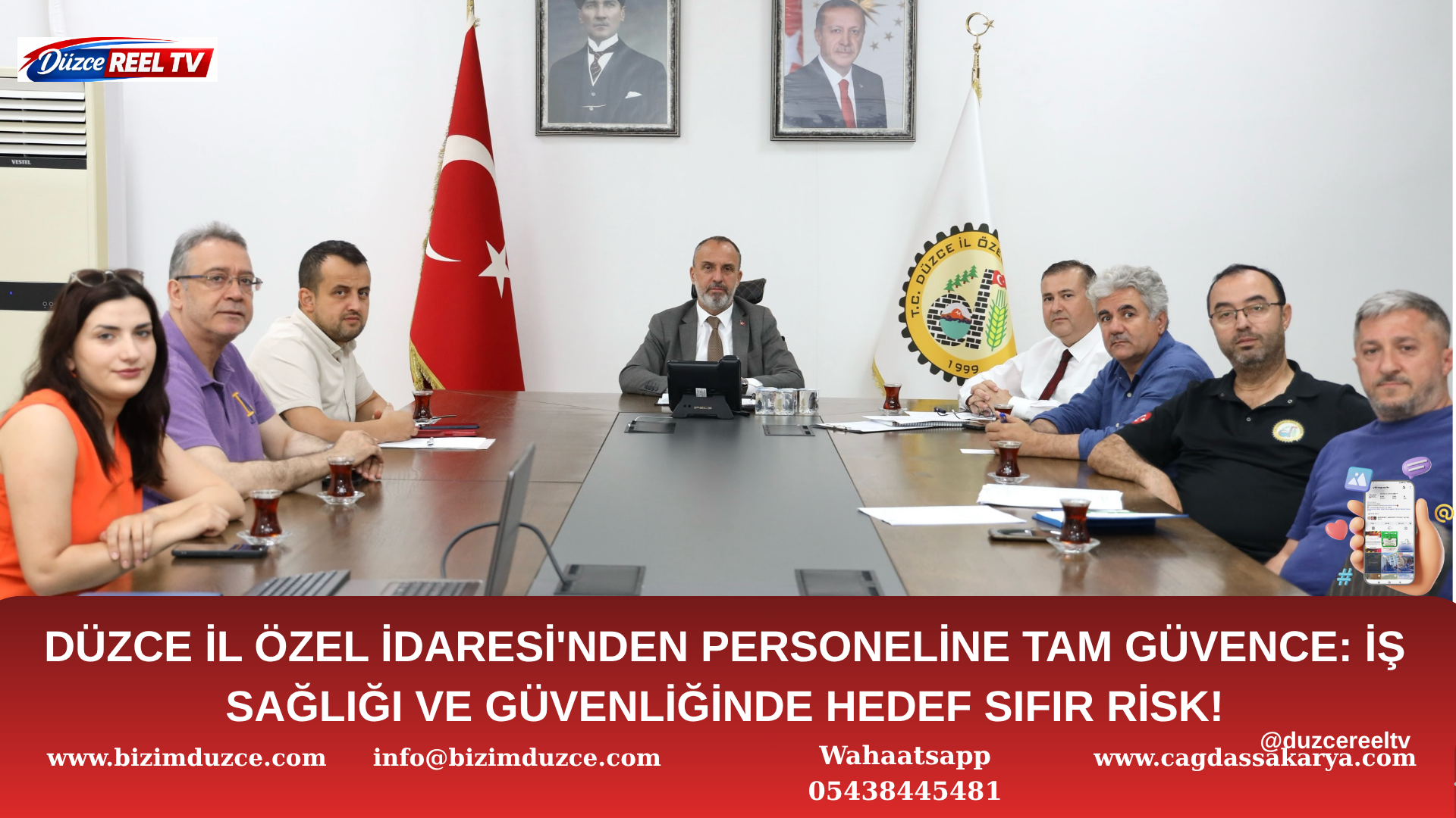 DÜZCE İL ÖZEL İDARESİ'NDE İŞ SAĞLIĞI VE GÜVENLİĞİNDE HEDEF SIFIR RİSK!