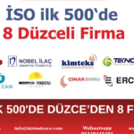 İSO İlk 500 Listesinde Düzce'den Devler Arenasında 8 Firma Yer Aldı