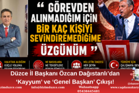 CHP’li Dağıstanlı’dan Özgür Özel’e Tam Destek!