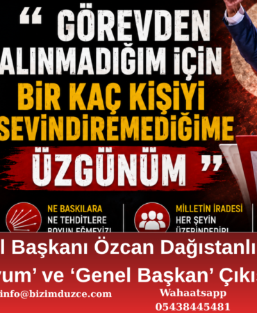 CHP’li Dağıstanlı’dan Özgür Özel’e Tam Destek!