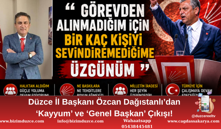 CHP’li Dağıstanlı’dan Özgür Özel’e Tam Destek!