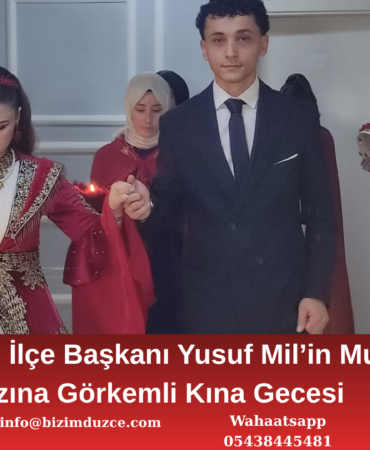 CHP Cumayeri İlçe Başkanı Yusuf Mil Kızını Evlendirdi: