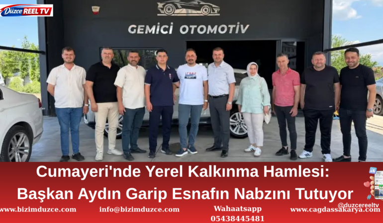 Başkan Aydın Garip Cumayeri'nde Esnafın Nabzını Tutuyor