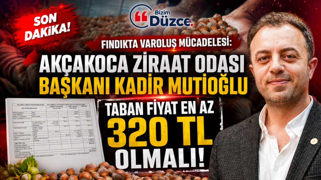 Başkan Mutioğlu ''Taban Fiyat En Az 320 TL Olmalı''!