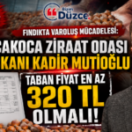 Başkan Mutioğlu ''Taban Fiyat En Az 320 TL Olmalı''! Başkan Mutioğlu ''Taban Fiyat En Az 320 TL Olmalı''!