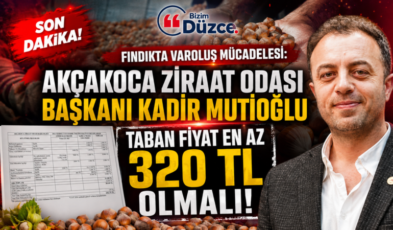 Başkan Mutioğlu ''Taban Fiyat En Az 320 TL Olmalı''!