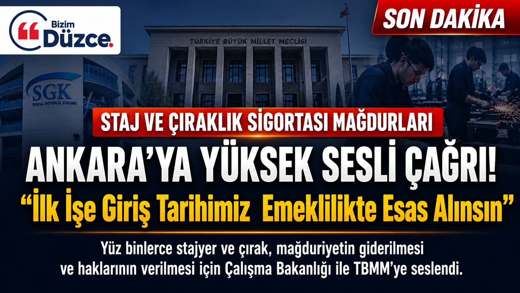 STAJ VE ÇIRAKLIK MAĞDURLARINDAN ANKARA'YA YÜKSEK SESLİ ÇAĞRI: STAJ VE ÇIRAKLIK MAĞDURLARINDAN ANKARA'YA YÜKSEK SESLİ ÇAĞRI: