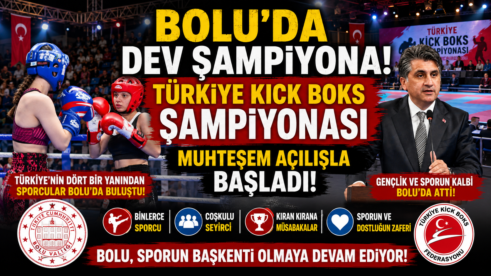 Türkiye Kick Boks Şampiyonası'nın Açılış Programı