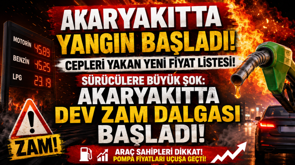 Akaryakıt Fiyatlarında Rekor Artış