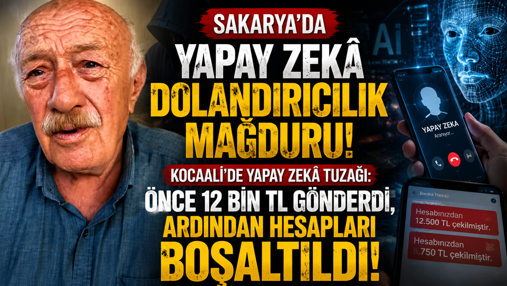 Sakarya'da Yapay Zeka'lı Dolandırıcılık ! Sakarya'da Yapay Zeka'lı Dolandırıcılık !
