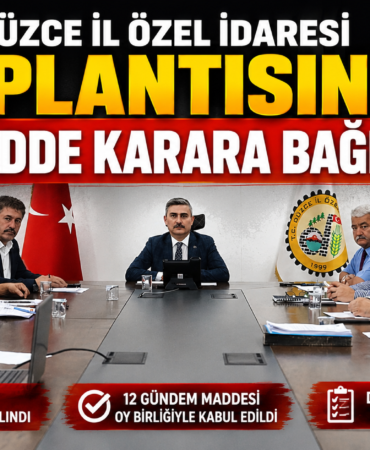Düzce İl Özel İdaresi Topantısı'nda 12 Madde Karara Bağlandı! Düzce İl Özel İdaresi Topantısı'nda 12 Madde Karara Bağlandı!