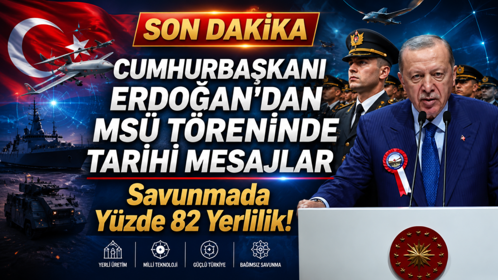 Cumhurbaşkanı Erdoğan'dan MSÜ Töreninde Tarihi Mesajlar: