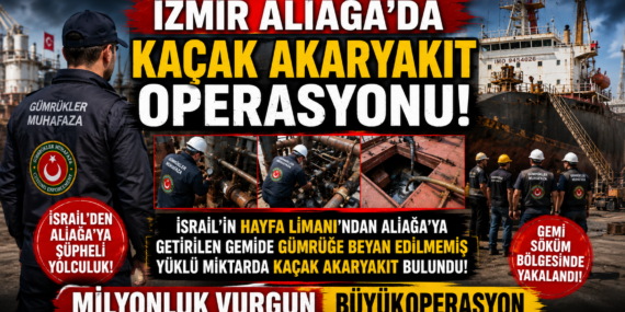 Hayfa'dan Gelen Söküm Gemisinde Tonlarca Kaçak Akaryakıt Ele Geçirildi