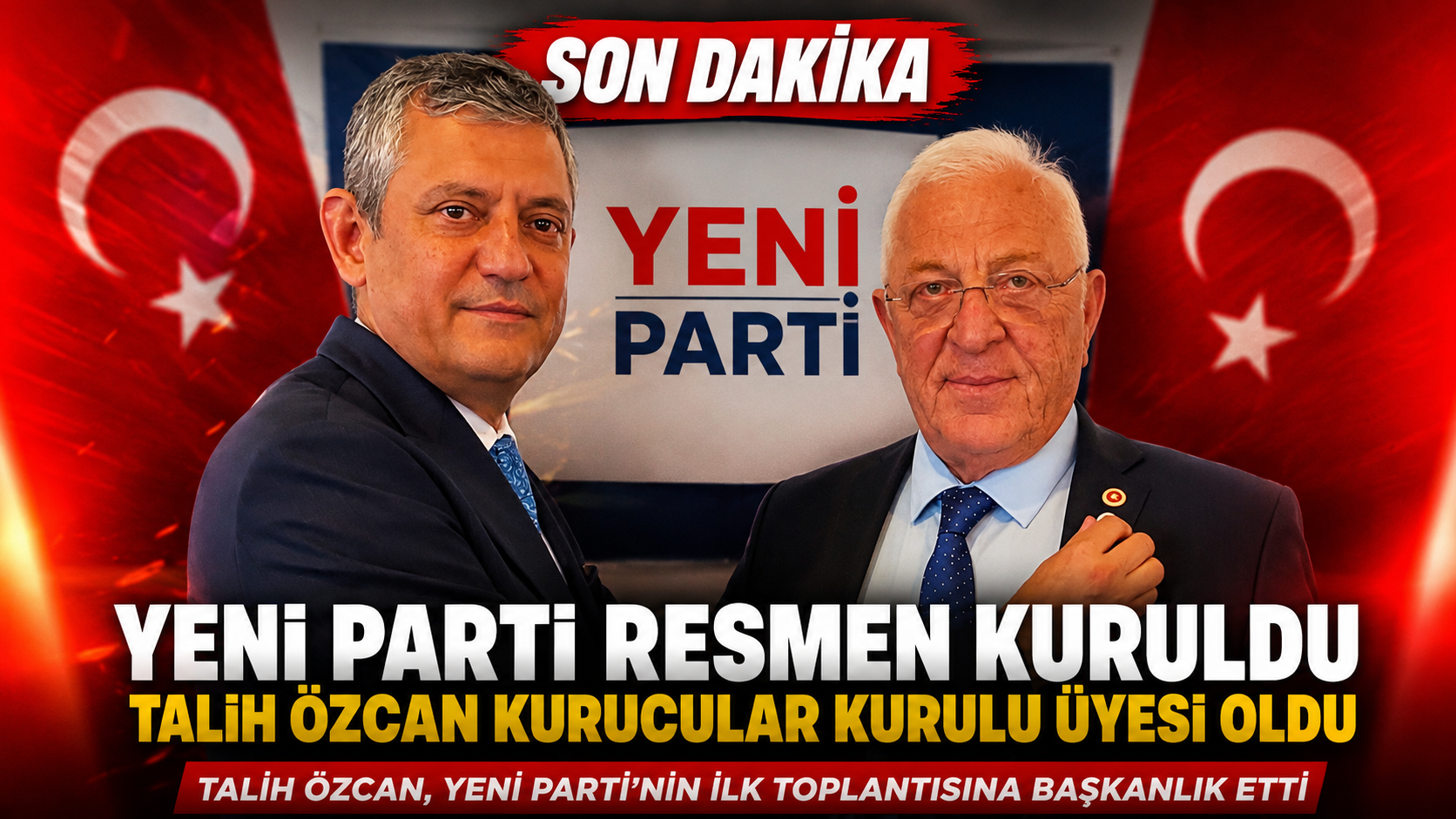 TALİH ÖZCAN YENİ PARTİ’NİN İLK TOPLANTISINA BAŞKANLIK ETTİ TALİH ÖZCAN YENİ PARTİ’NİN İLK TOPLANTISINA BAŞKANLIK ETTİ