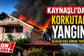 Düzce Kaynaşlı’da Ev Yangını Korkuttu: Alevler Çatıyı Sardı! Düzce Kaynaşlı’da Ev Yangını Korkuttu: Alevler Çatıyı Sardı!