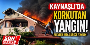 Düzce Kaynaşlı’da Ev Yangını Korkuttu: Alevler Çatıyı Sardı! Düzce Kaynaşlı’da Ev Yangını Korkuttu: Alevler Çatıyı Sardı!