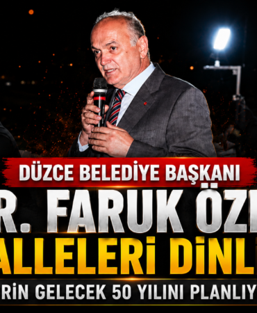 BAŞKAN DR. FARUK ÖZLÜ "ŞEHRİN GELECEK 50 YILINI PLANLIYORUZ" BAŞKAN DR. FARUK ÖZLÜ "ŞEHRİN GELECEK 50 YILINI PLANLIYORUZ"