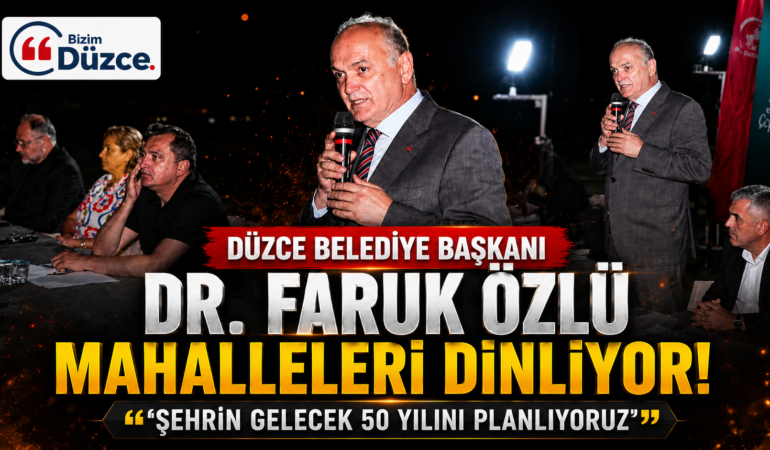 BAŞKAN DR. FARUK ÖZLÜ "ŞEHRİN GELECEK 50 YILINI PLANLIYORUZ" BAŞKAN DR. FARUK ÖZLÜ "ŞEHRİN GELECEK 50 YILINI PLANLIYORUZ"