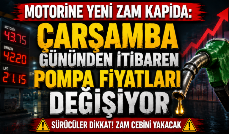Motorine Yeni Zam Kapıda: