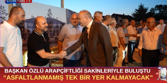 Başkan Özlü’den Arapçiftliği Çıkarması: