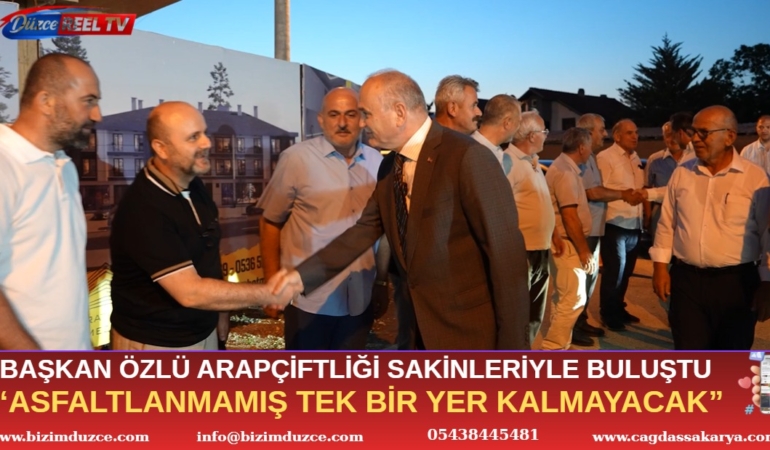 Başkan Özlü’den Arapçiftliği Çıkarması: