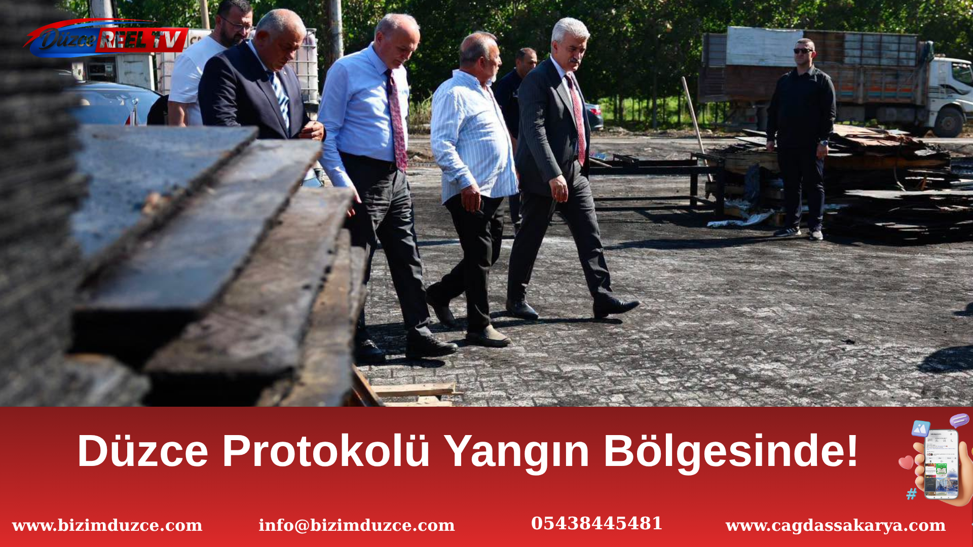 Küllerinden Doğacak: Düzce Protokolü Yangın Bölgesinde! Küllerinden Doğacak: Düzce Protokolü Yangın Bölgesinde!