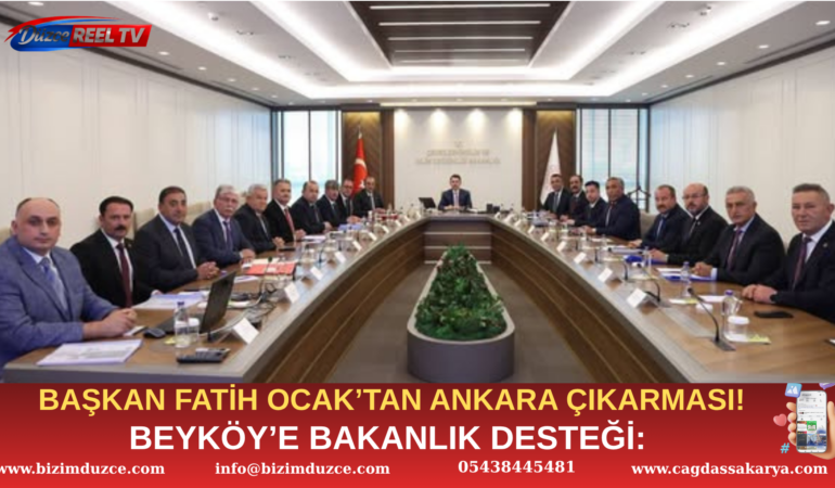 BAŞKAN FATİH OCAK’TAN ANKARA ÇIKARMASI!