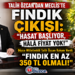 TALİH ÖZCAN "HASAT BAŞLIYOR, HÂLÂ FİYAT YOK!" TALİH ÖZCAN "HASAT BAŞLIYOR, HÂLÂ FİYAT YOK!"