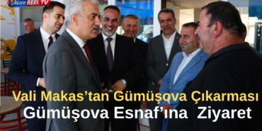 Vali Makas'tan Gümüşova'da Esnaf Ziyareti